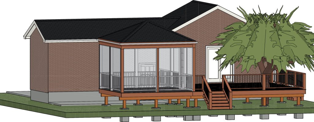 Deck rear view