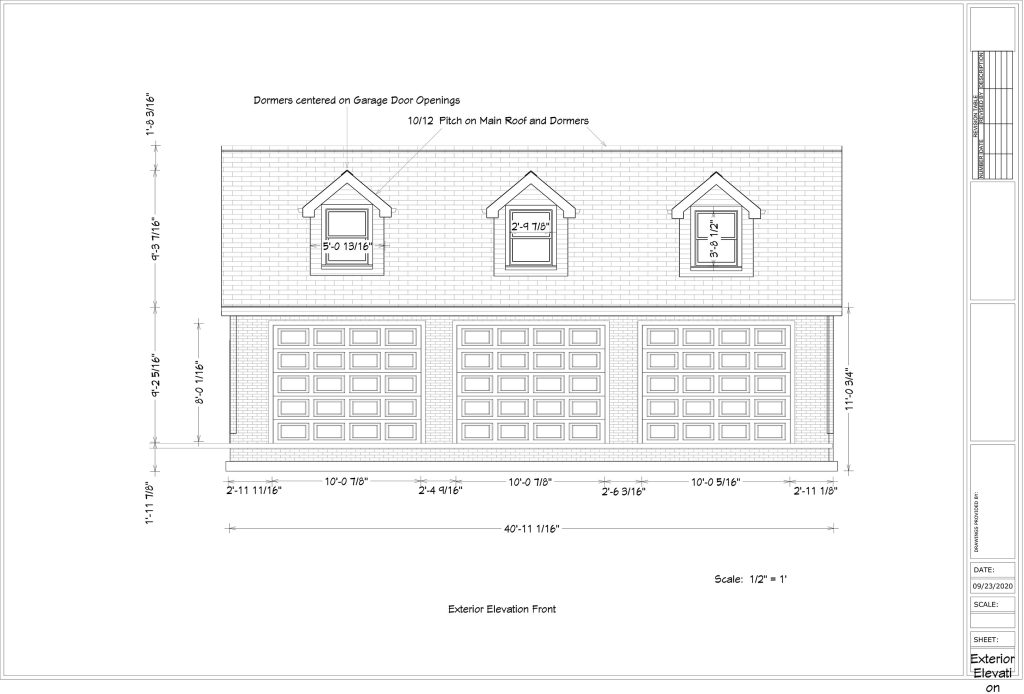 Garage front
