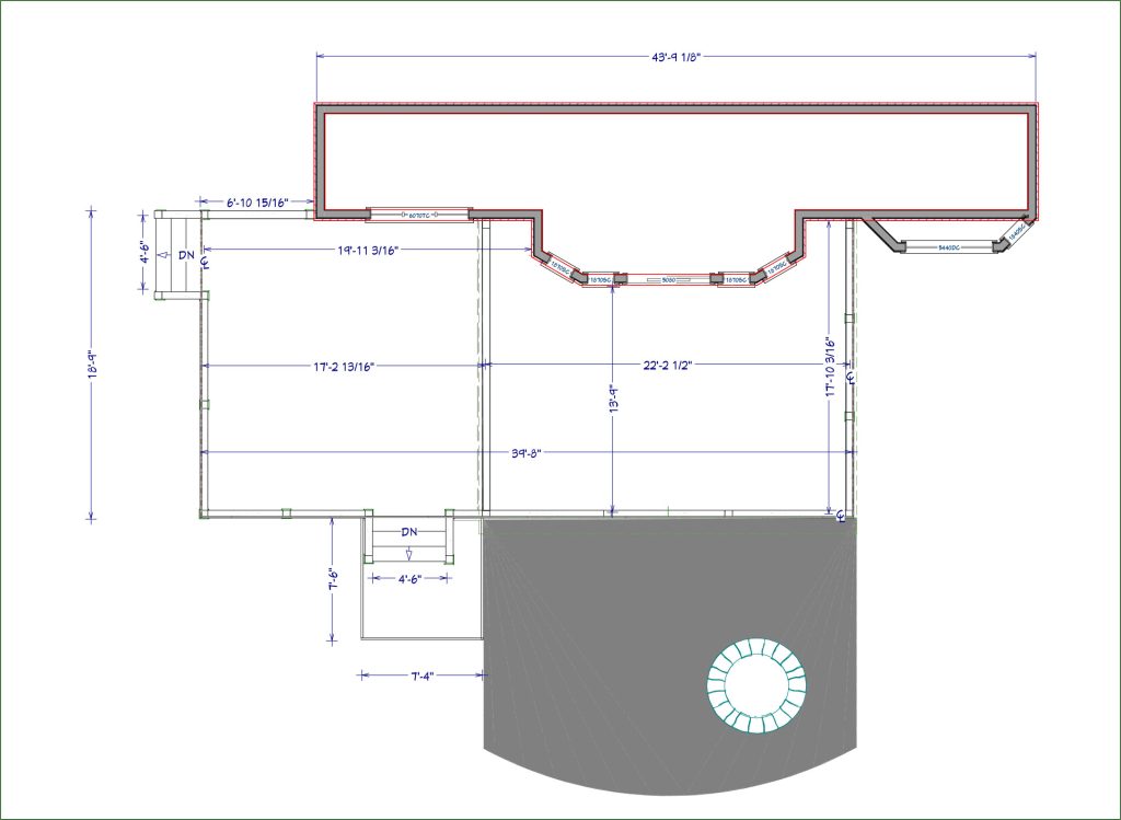 Covered deck plan