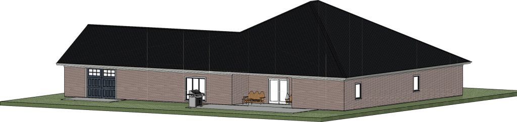 Home rear elevation